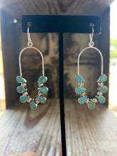 Load image into Gallery viewer, TURQUOISE NAJA OVAL EARRING-222T1443-TQ
